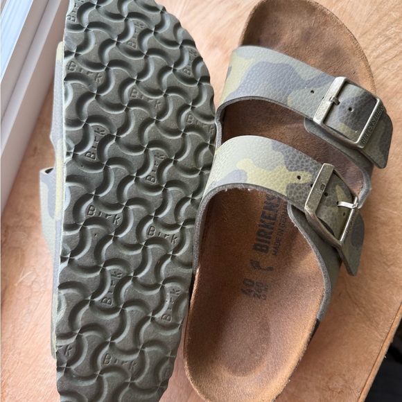 Birkenstock Green Camouflage Sandals - Picture 2 of 2